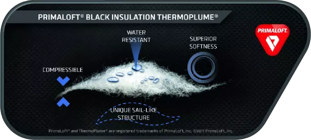 Primaloft black insulation thermoplume | Gym Aesthetics